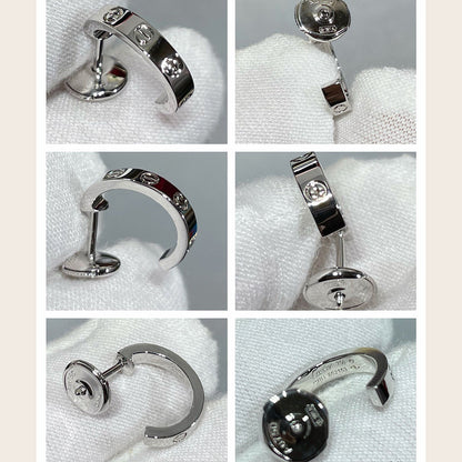 [Eterna Jewels]LOVE EARRINGS 2.65 MM NO DIAMOND SMALL