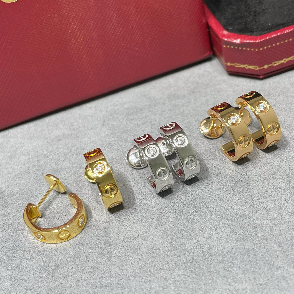 [Eterna Jewels]LOVE EARRINGS 5.7MM 2 DIAMONDS