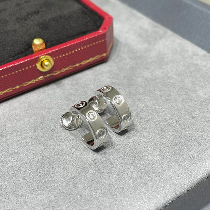 [Eterna Jewels]LOVE EARRINGS 5.7MM 2 DIAMONDS