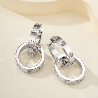 [Eterna Jewels]LOVE 3.3MM DANGLE EARRINGS
