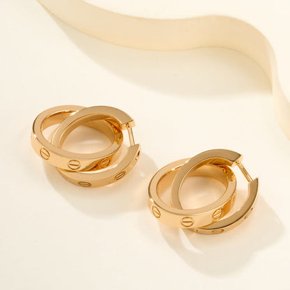 [Eterna Jewels]LOVE 3.3MM DANGLE EARRINGS