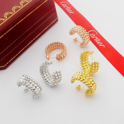 [Eterna Jewels]CLASH 9.2MM DOUBLE ROW EARRINGS
