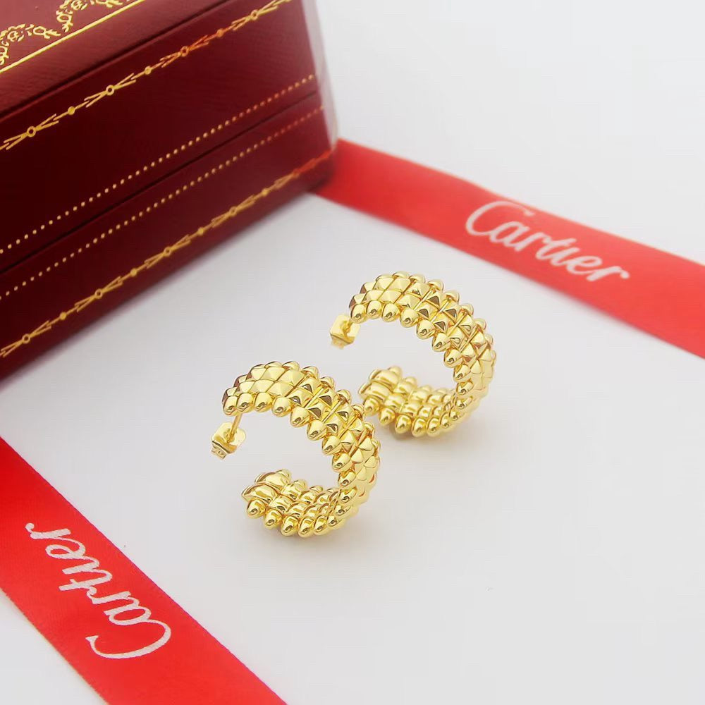 [Eterna Jewels]CLASH 9.2MM DOUBLE ROW EARRINGS