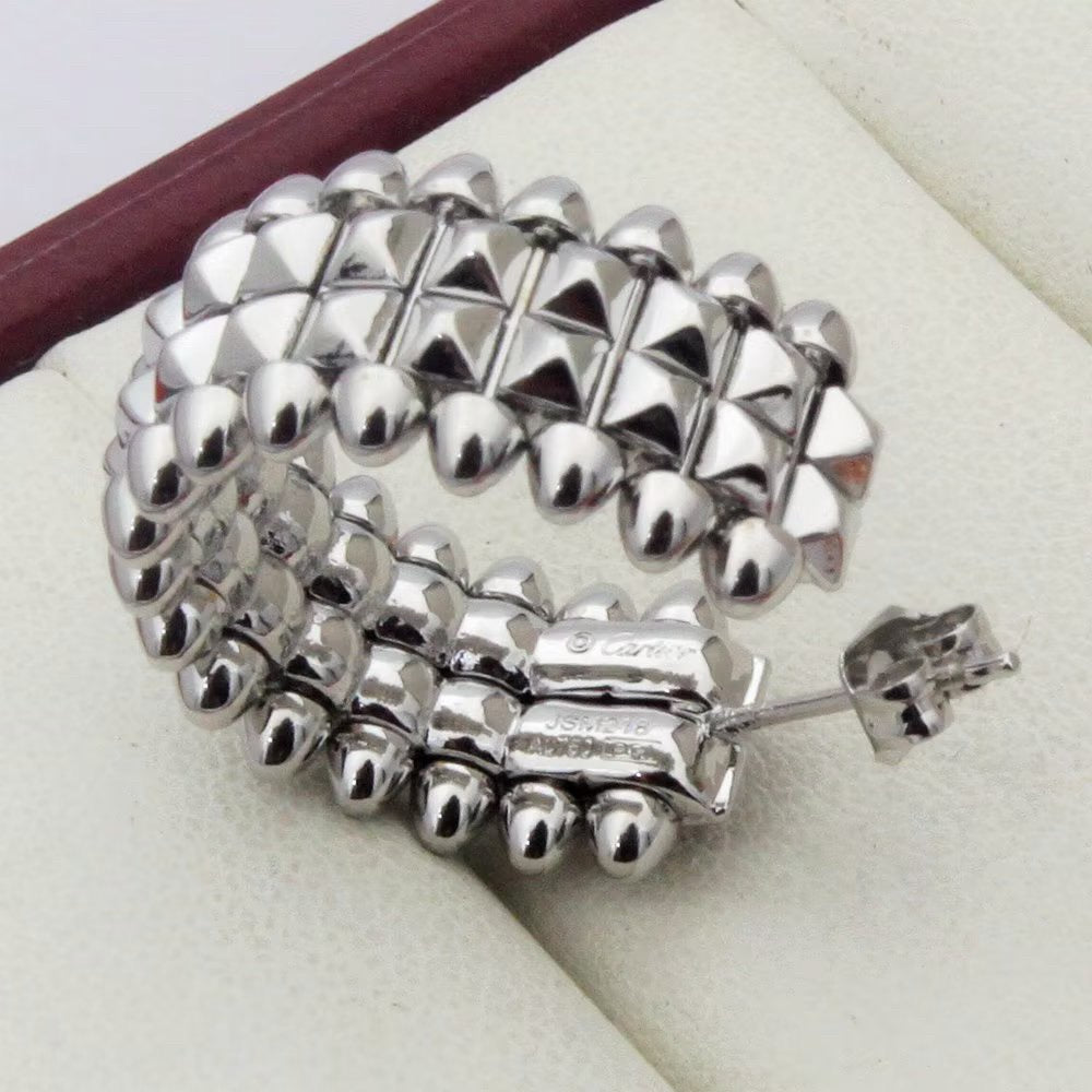 [Eterna Jewels]CLASH 9.2MM DOUBLE ROW EARRINGS