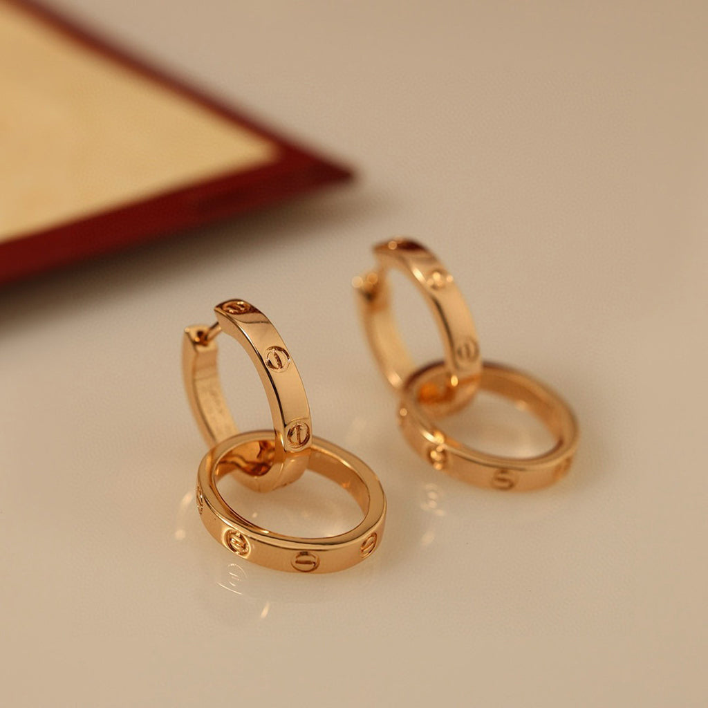 [Eterna Jewels]LOVE 3.3MM DANGLE EARRINGS