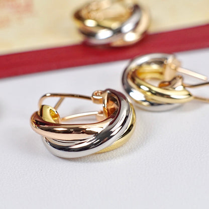 [Eterna Jewels]TRINITY ON DIAMOND CLASSIC EARRINGS
