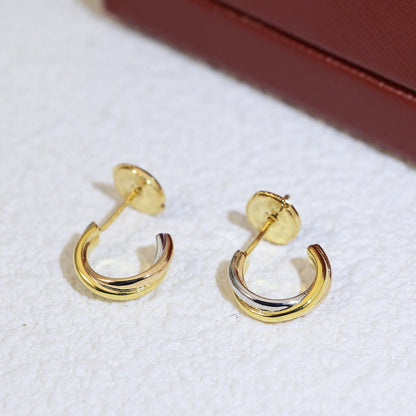[Eterna Jewels]TRINITY ON DIAMOND MINI EARRINGS