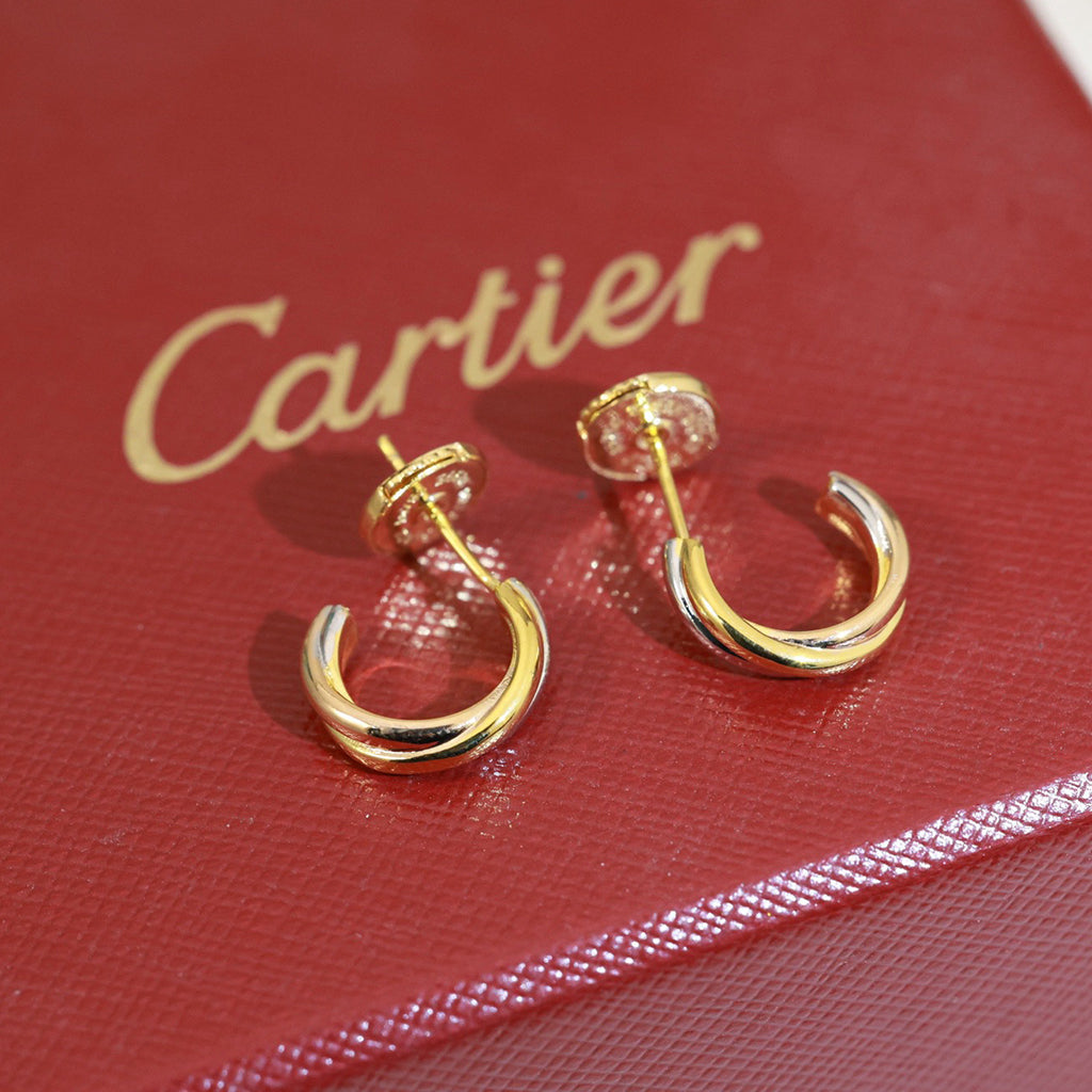 [Eterna Jewels]TRINITY ON DIAMOND MINI EARRINGS