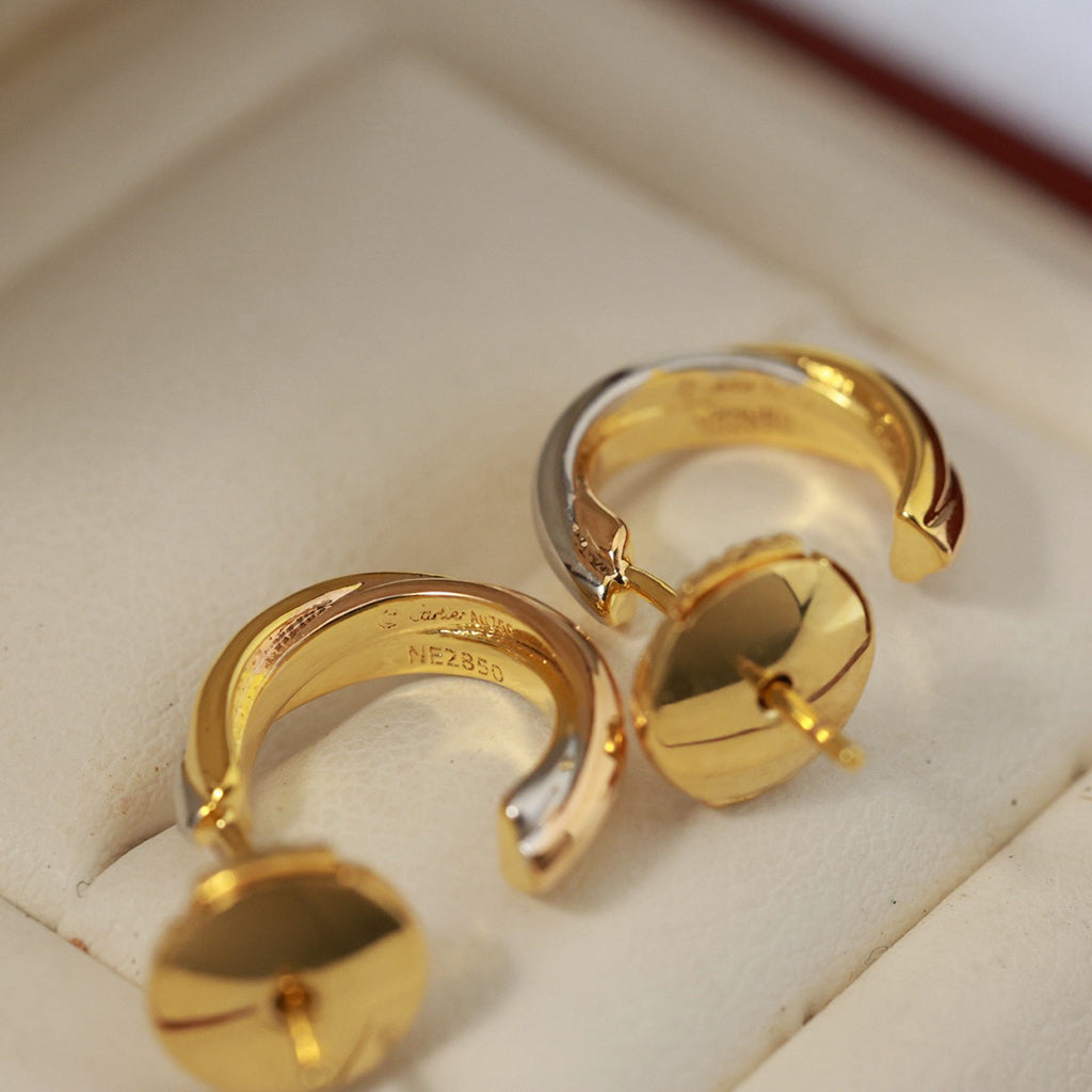 [Eterna Jewels]TRINITY ON DIAMOND MINI EARRINGS