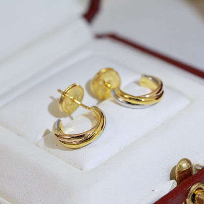 [Eterna Jewels]TRINITY ON DIAMOND MINI EARRINGS
