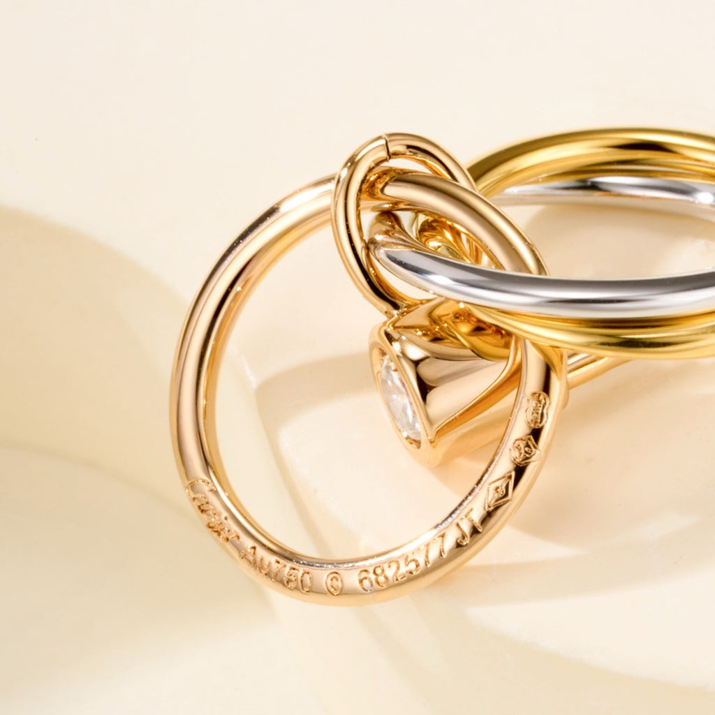 [Eterna Jewels]TRINITY ON DIAMOND  EARRINGS