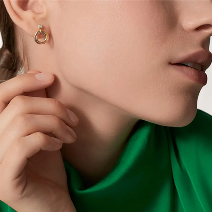[Eterna Jewels]TRINITY ON DIAMOND  EARRINGS