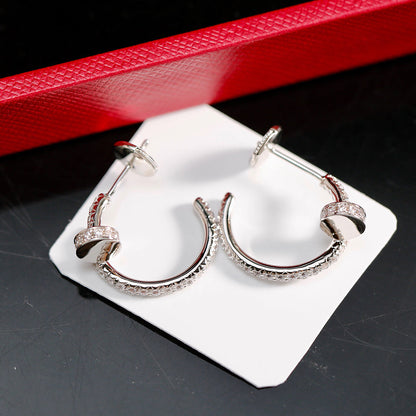 [Eterna Jewels]JUSTE FULL DIAMOND SMALL EARRINGS