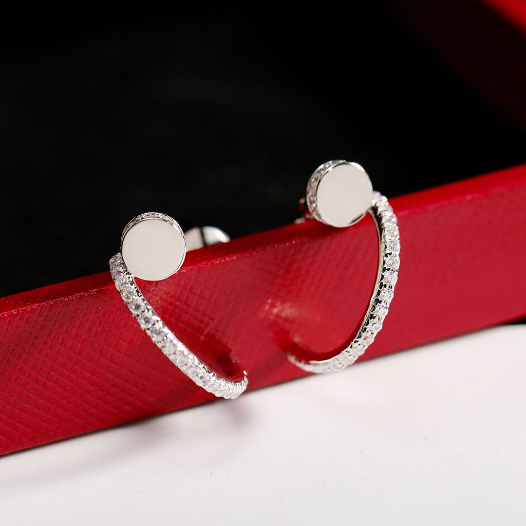 [Eterna Jewels]JUSTE FULL DIAMOND SMALL EARRINGS