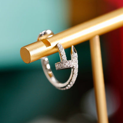 [Eterna Jewels]JUSTE FULL DIAMOND SMALL EARRINGS
