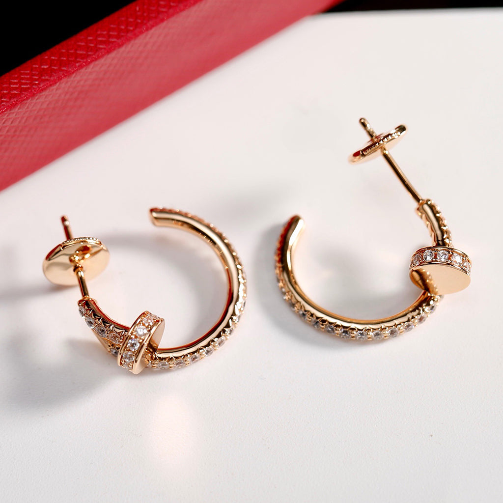 [Eterna Jewels]JUSTE FULL DIAMOND SMALL EARRINGS