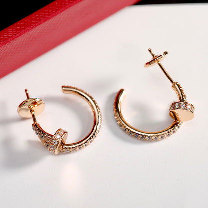 [Eterna Jewels]JUSTE FULL DIAMOND SMALL EARRINGS