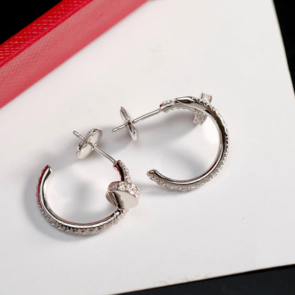 [Eterna Jewels]JUSTE FULL DIAMOND SMALL EARRINGS