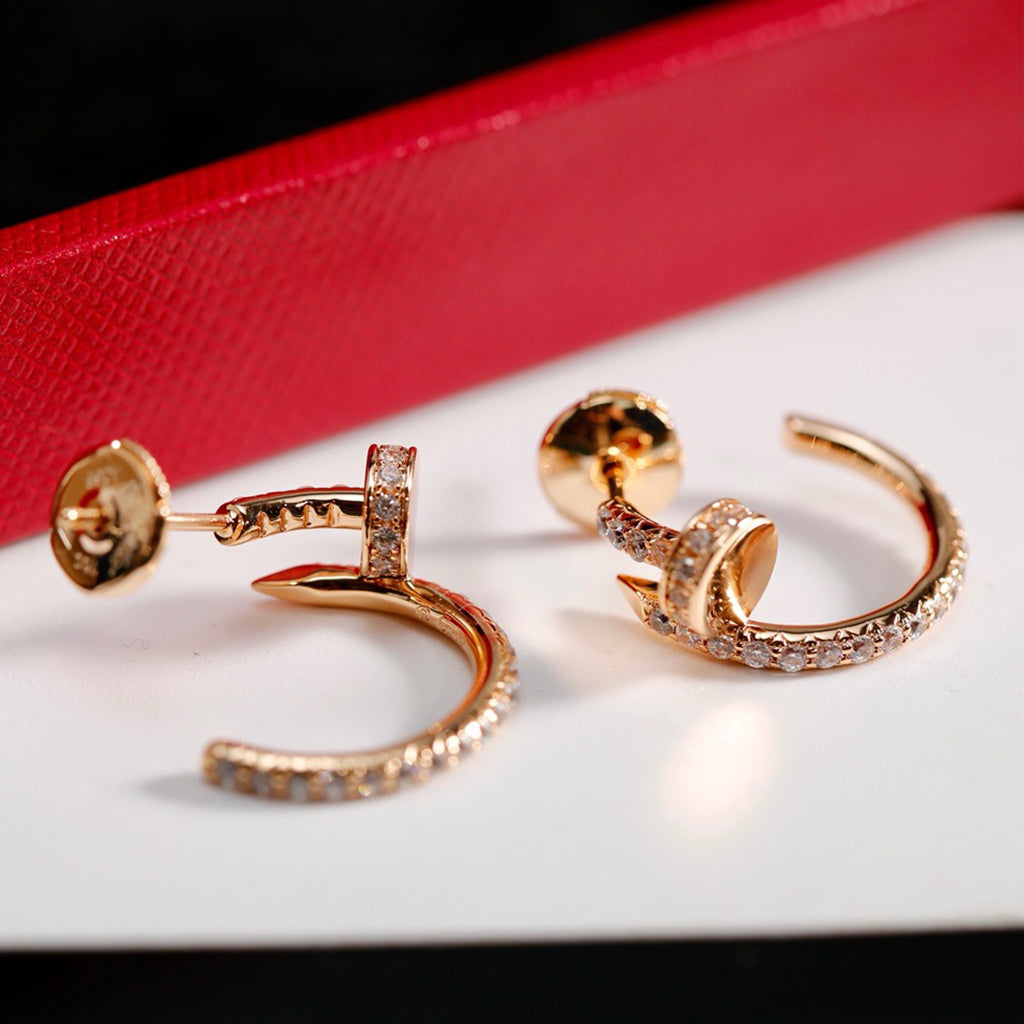 [Eterna Jewels]JUSTE FULL DIAMOND SMALL EARRINGS