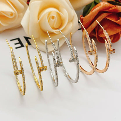 [Eterna Jewels]JUSTE FULL DIAMOND LARGE EARRINGS