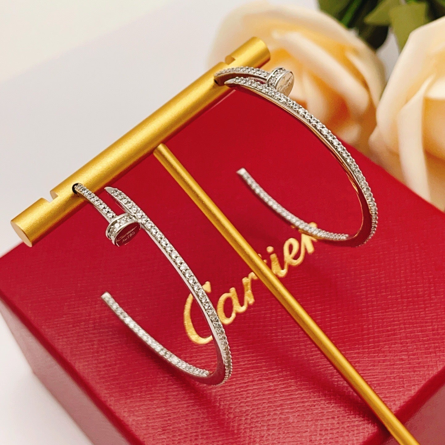 [Eterna Jewels]JUSTE FULL DIAMOND LARGE EARRINGS