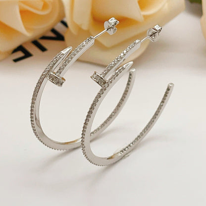 [Eterna Jewels]JUSTE FULL DIAMOND LARGE EARRINGS