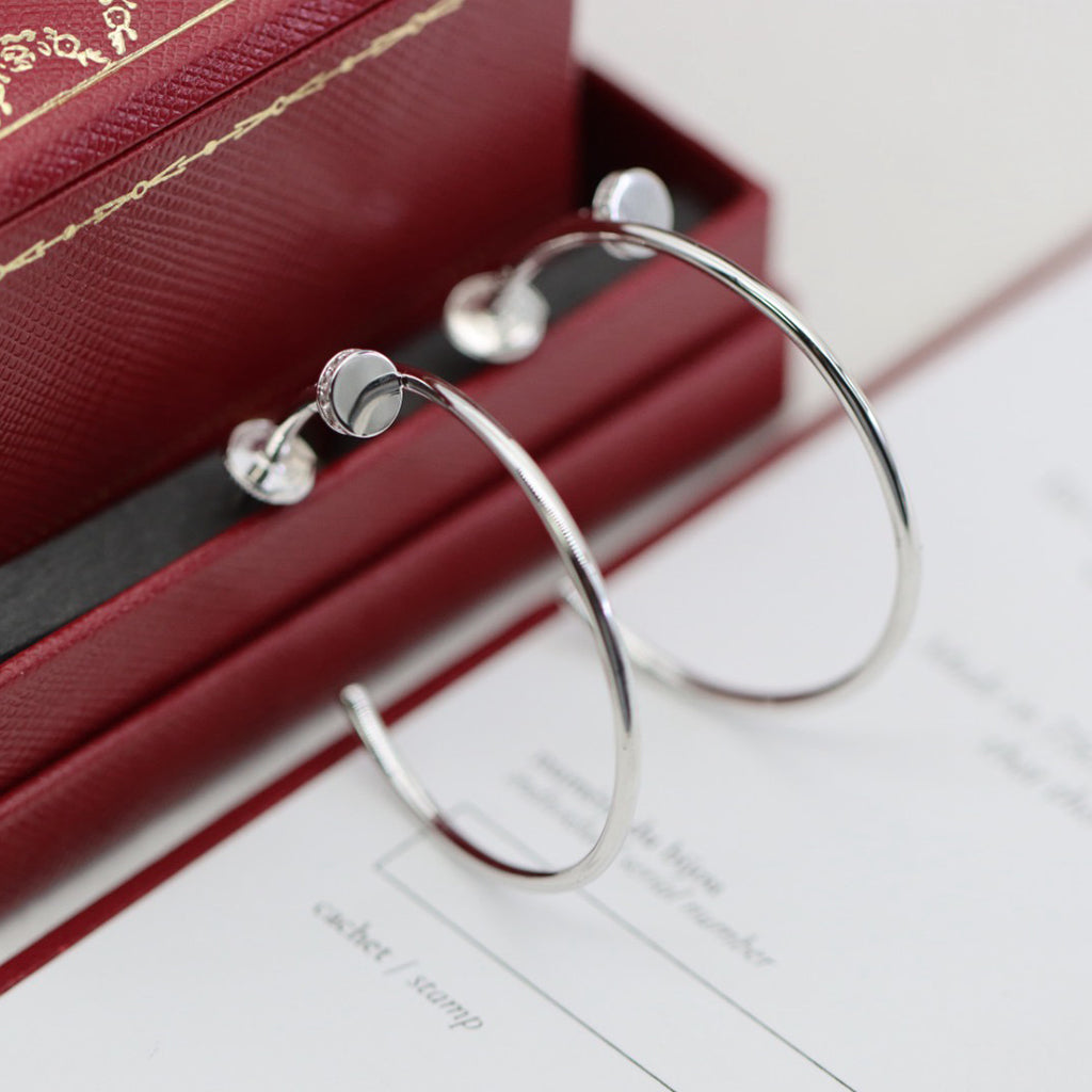 [Eterna Jewels]JUSTE HALF DIAMOND LARGE EARRINGS