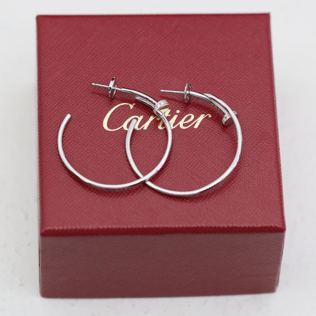 [Eterna Jewels]JUSTE HALF DIAMOND LARGE EARRINGS