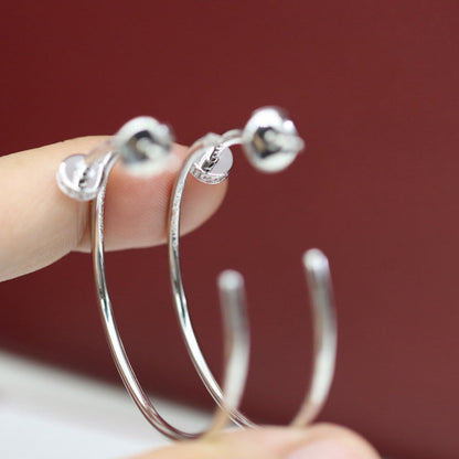 [Eterna Jewels]JUSTE HALF DIAMOND LARGE EARRINGS