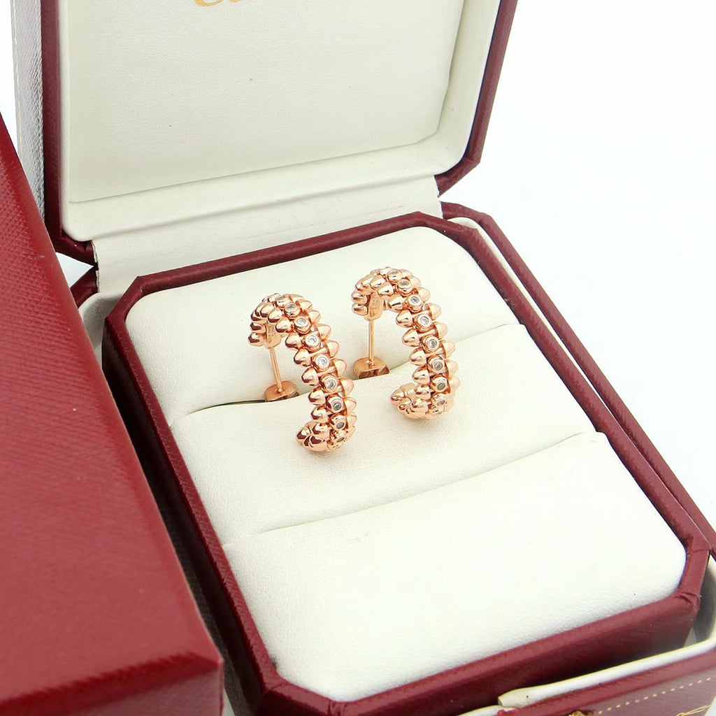 [Eterna Jewels]CLASH FULL DIAMOND MEDIUM EARRINGS