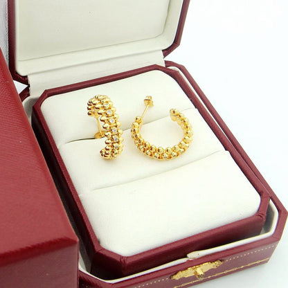 [Eterna Jewels]CLASH FULL DIAMOND MEDIUM EARRINGS