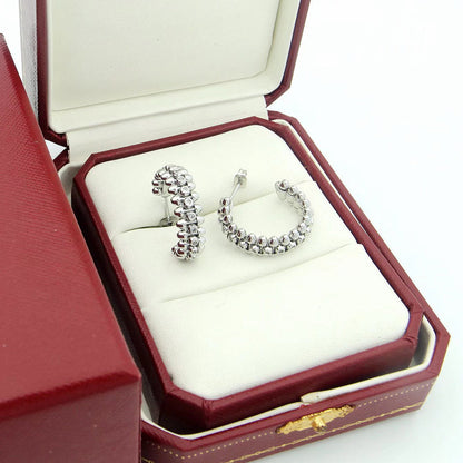 [Eterna Jewels]CLASH FULL DIAMOND MEDIUM EARRINGS
