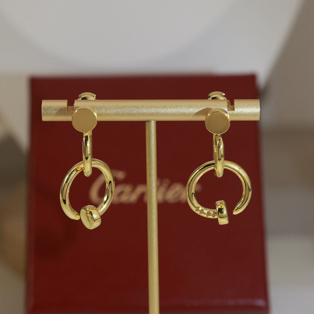 [Eterna Jewels]JUSTE NO DIAMOND DOUBLE EARRINGS