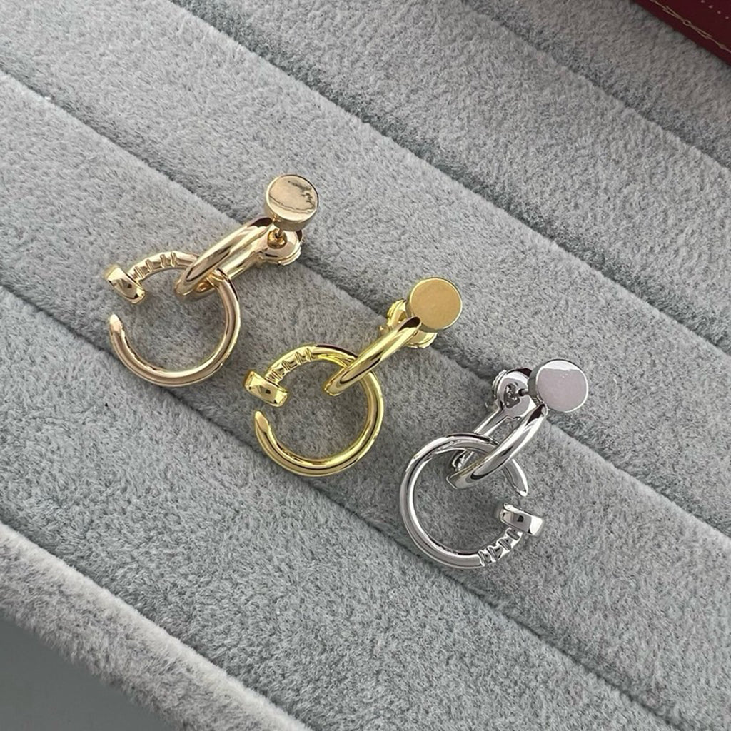 [Eterna Jewels]JUSTE NO DIAMOND DOUBLE EARRINGS