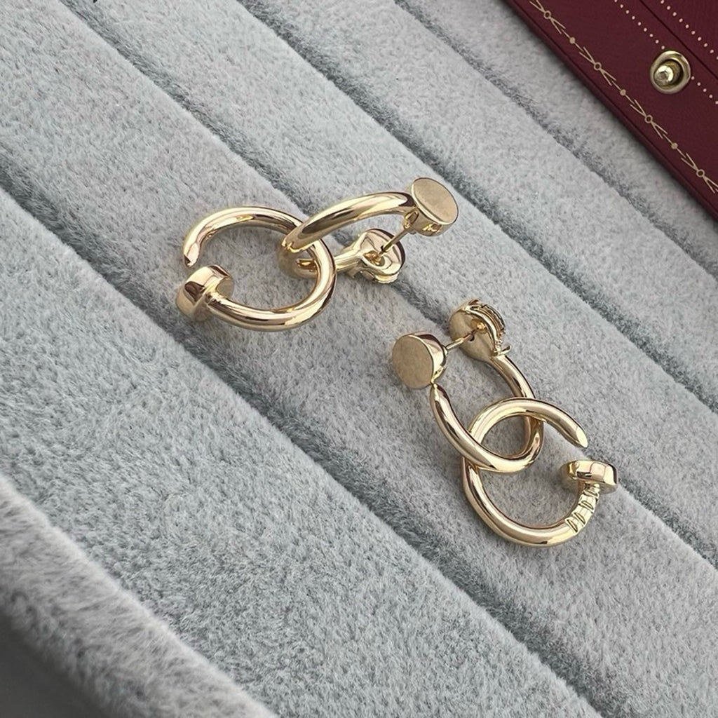 [Eterna Jewels]JUSTE NO DIAMOND DOUBLE EARRINGS