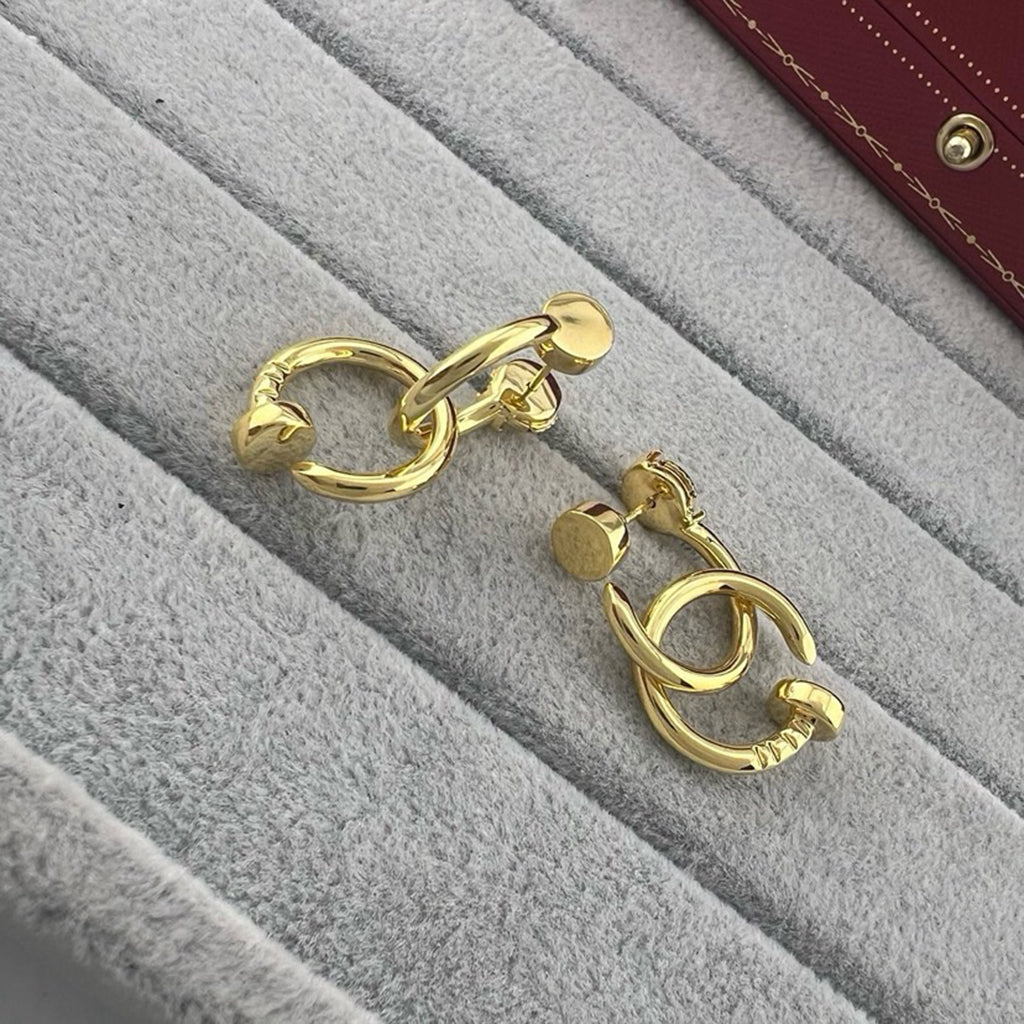 [Eterna Jewels]JUSTE NO DIAMOND DOUBLE EARRINGS
