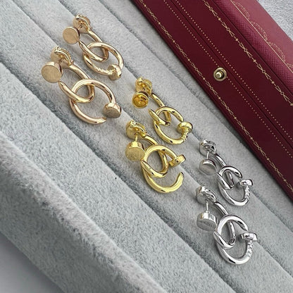 [Eterna Jewels]JUSTE NO DIAMOND DOUBLE EARRINGS