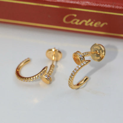 [Eterna Jewels]JUSTE FULL DIAMOND DOUBLE EARRINGS