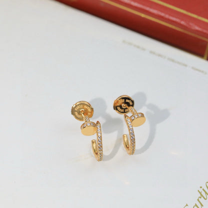 [Eterna Jewels]JUSTE FULL DIAMOND DOUBLE EARRINGS