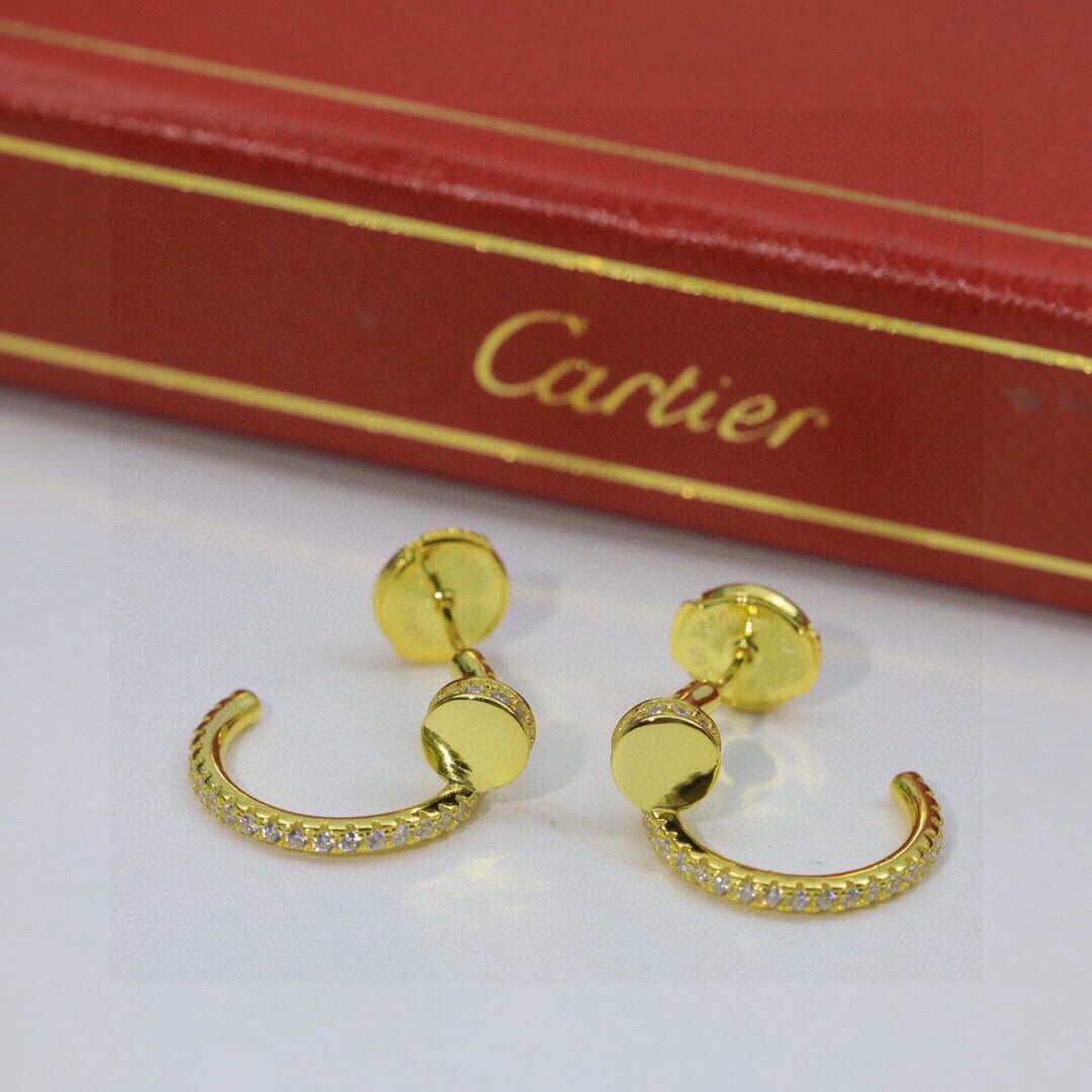 [Eterna Jewels]JUSTE FULL DIAMOND DOUBLE EARRINGS