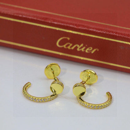 [Eterna Jewels]JUSTE FULL DIAMOND DOUBLE EARRINGS