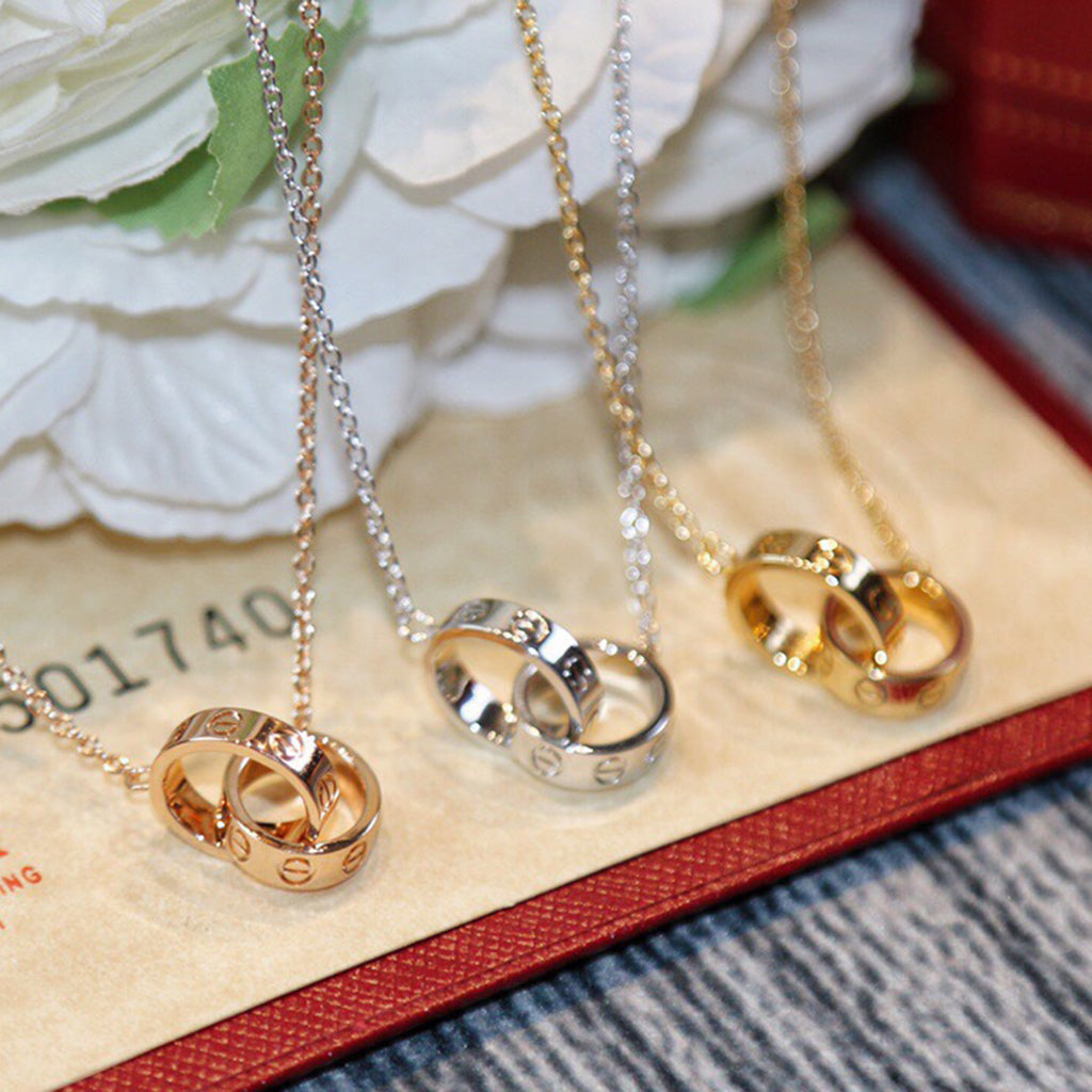 [Eterna Jewels]LOVE DOUBLE RING NECKLACE