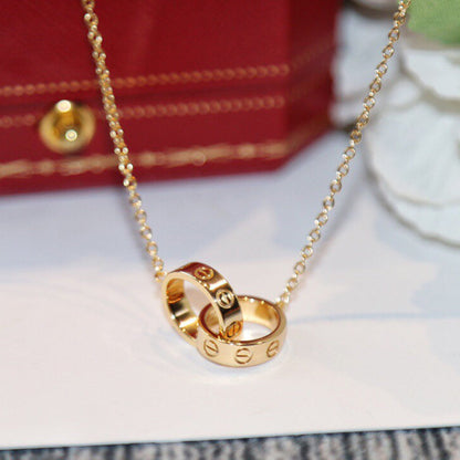 [Eterna Jewels]LOVE DOUBLE RING NECKLACE