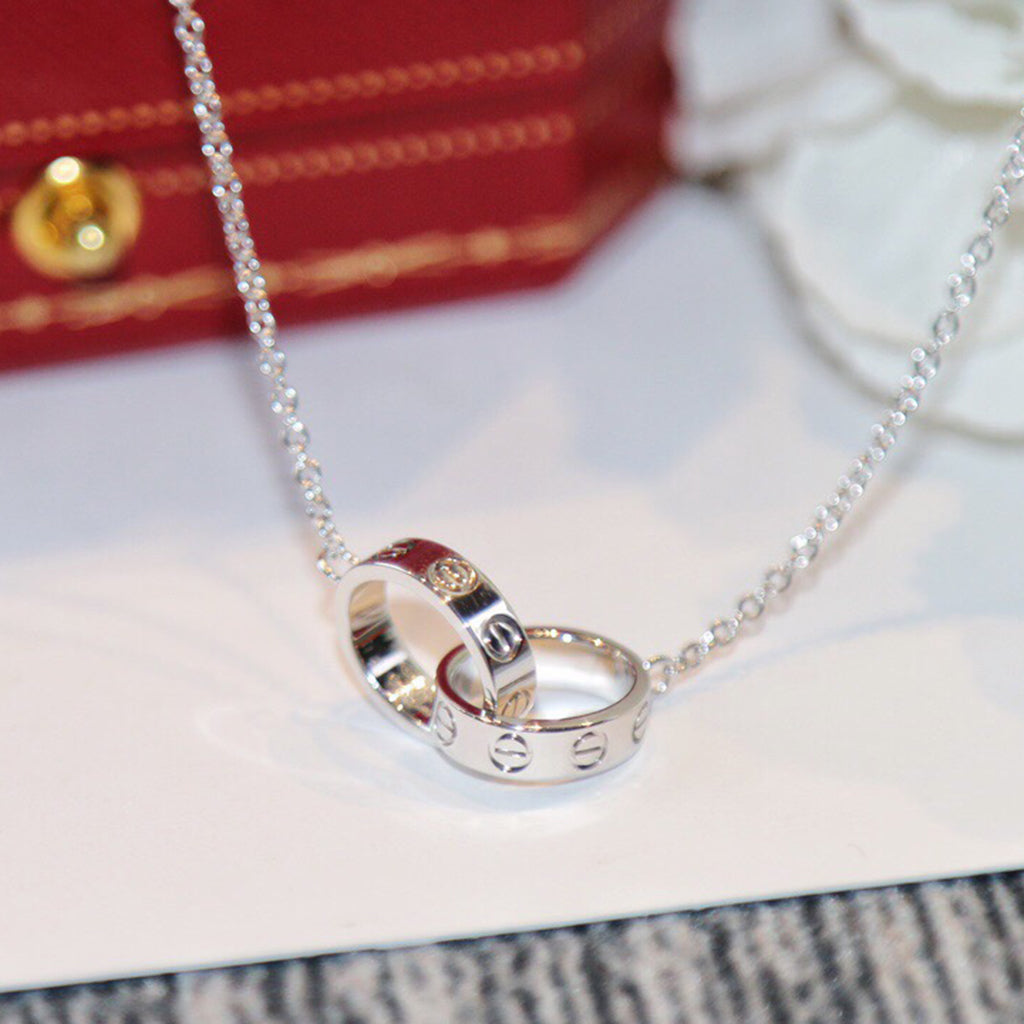 [Eterna Jewels]LOVE DOUBLE RING NECKLACE