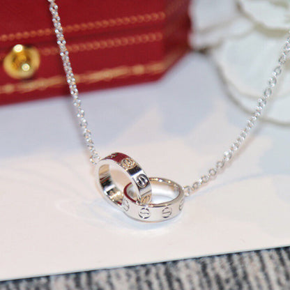 [Eterna Jewels]LOVE DOUBLE RING NECKLACE