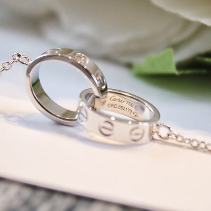 [Eterna Jewels]LOVE DOUBLE RING NECKLACE