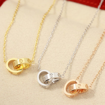 [Eterna Jewels]LOVE DOUBLE RING NECKLACE