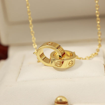 [Eterna Jewels]LOVE DOUBLE RING NECKLACE
