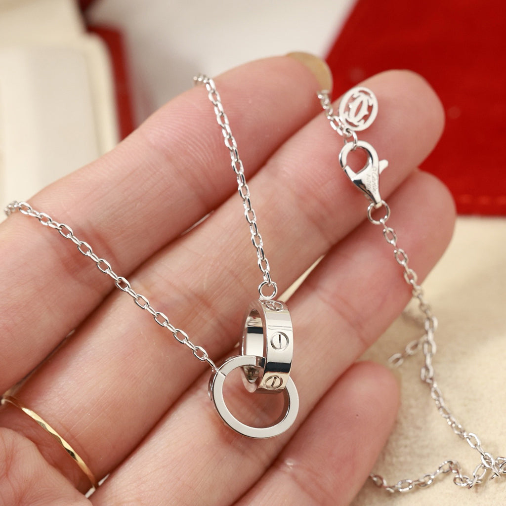 [Eterna Jewels]LOVE DOUBLE RING NECKLACE