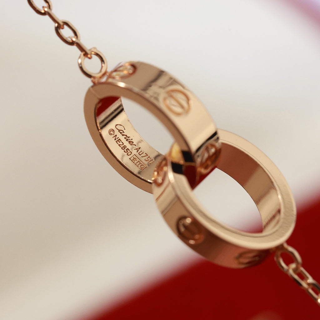 [Eterna Jewels]LOVE DOUBLE RING NECKLACE